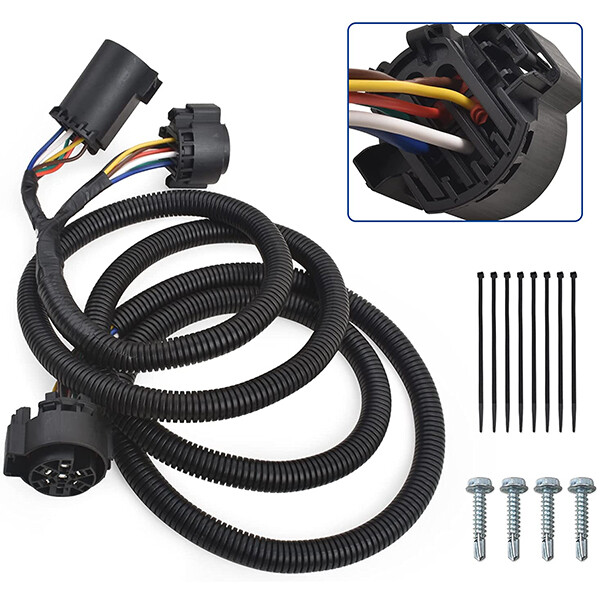 Curt 56070 Custom 7' Wiring Harness Extension For GMC Sierra Ram 1500