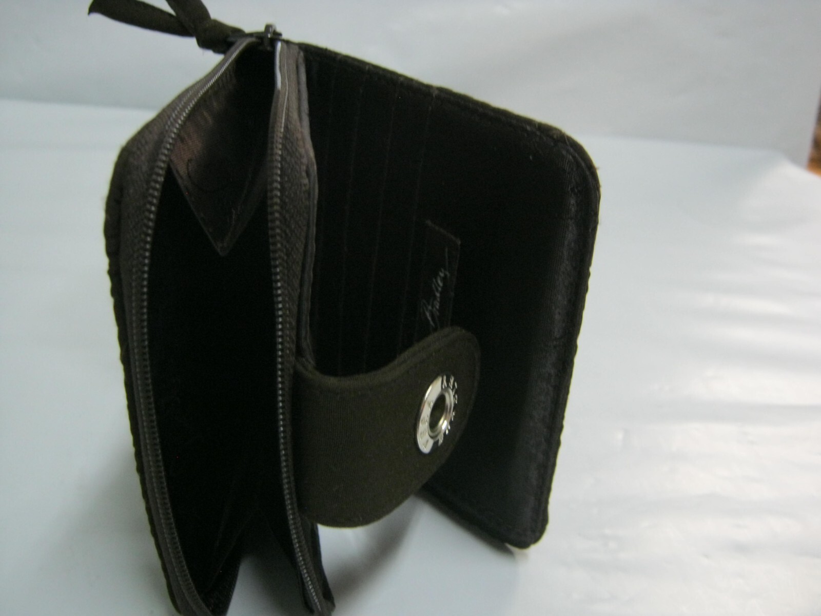 Vera Bradley Small Snap Wallet Solid Brown Microf… - image 8