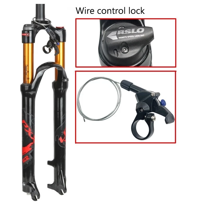 Bicycle Air Fork 26/27.5 /29er MTB Mountain Bike Suspension Fork 120mm Travel - Image 3 of 4