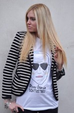 Zara Nautical Sailor Stripe Cotton Boyfriend Blazer Size M Fits Uk 8-10