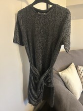 Brand New Silver Mango Mini Dress Size XS 