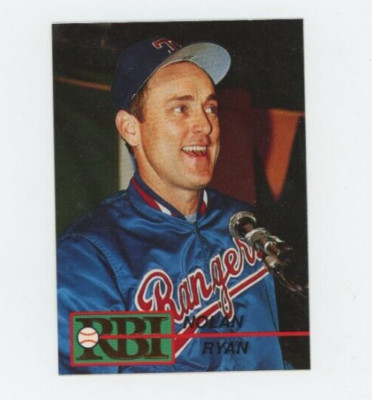 Nolan Ryan Gold Foil - High Gloss - SUPER RARE - RBI Ballstreet Texas Rangers