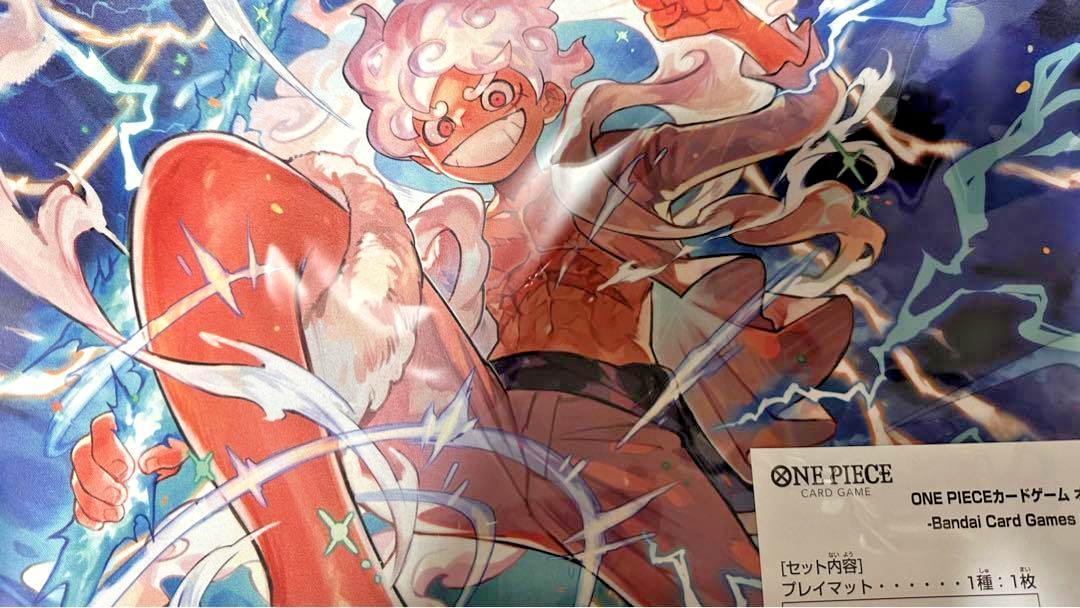 ニカ オフィシャル プレイマット BANDAI FEST 23 - 24 Bandai One Piece Card Game Fest 23-24 Nika Luffy Playmat