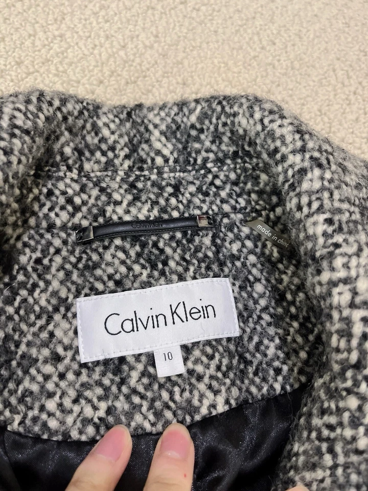 abrigo lana mujer calvin klein talla 10 Foto 4 de 4