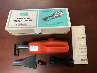 #ad #ad Vintage Sears Auto Hand Vacuum Cleaner Model 354.6475 $33.99