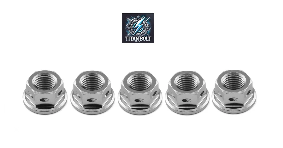 5 tuercas de seguridad de carrera de piñón trasero de titanio Yamaha YZF R1 YZF R1M 2015-2023 Foto 2 de 4