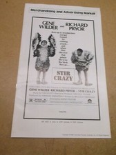 STIR CRAZY(1980)RICHARD PRYOR ORIGINAL PRESSBOOK PLUS 2 AD MAT SECTIONS