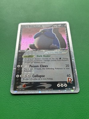 Snorlax EX 104/109 EX Team Rocket Returns | eBay