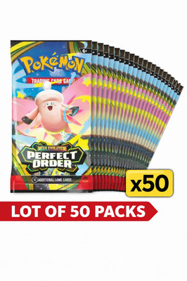 Lot of 50 Mega Evolution Perfect Order Booster Packs - Pokemon TCG - New SEALED