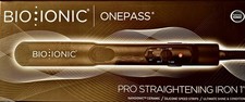Bio Ionic OnePass Pro Straightening Iron 1 Smooth Silicon Strips Brand New