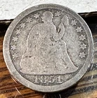 1851 Liberty Seated Dime Nice Original Good CHRC