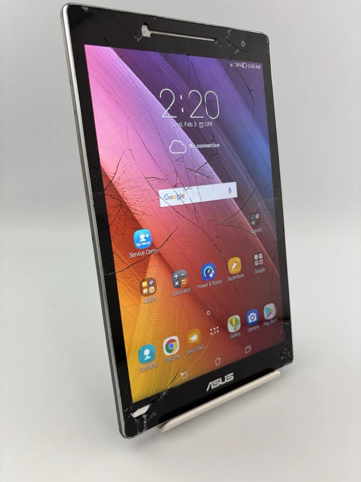 Asus Zenpad 8.0 Z380M P00A Black Wi-Fi 8GB 5MP 1GB Ram Android Tablet Cracked - Image 3 of 4