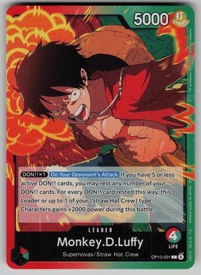 ワンピース カードゲーム ONE PIECE MONKEY D. LUFFY OP13-001 PSA10 Monkey.D.Luffy (001) OP13-001 Carrying On His Will One Piece TCG