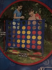 Hasbro Giant Connect 4 Outdoor Garden Game Jumbo 42-Piece Set for Kids & Adults