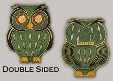 Green Owl Geocaching GXX6AP Double Sided Challenge Coin J 1