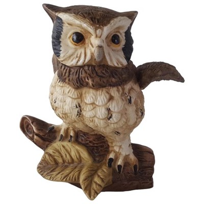 FX Krone Porzellanfigur Eule auf Ast