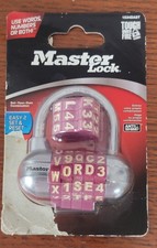Master Lock Words Numbers 1534DAST Anti Shim