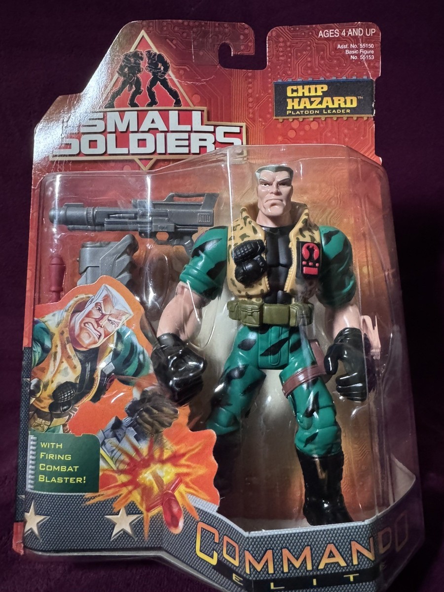 SMALLSOLDIERSアクションフィギュア 1998 Small Soldiers Elite Platoon Leader Chip Hazard Action Figure