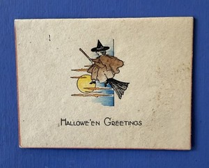 Vintage 1920s Halloween Greeting Card