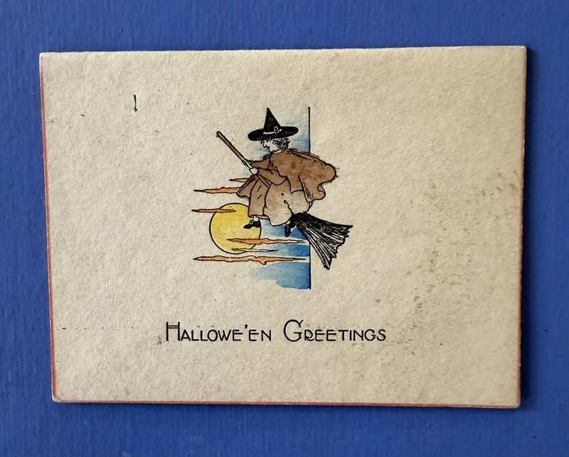 Vintage 1920s Halloween Greeting Card