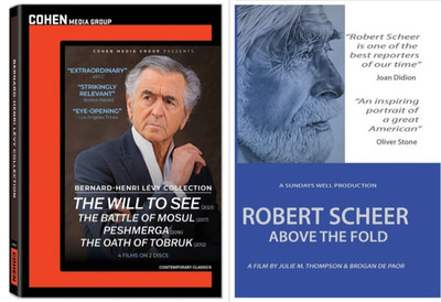 Political Documentary DVD Bundle Bernard-Henri Lévy + Robert Scheer NEW