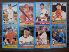 2025 Topps Heritage High Number Light Blue Sparkle Lot of 8 Cards