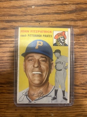 1954 John Fitzpatrick Pittsburgh Pirates Topps  Baseball Card #213
