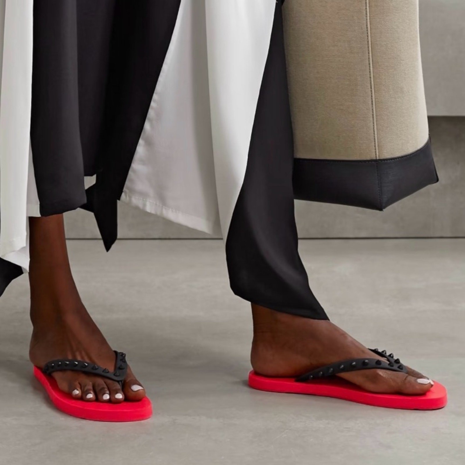 Christian Louboutin Loubi Flip Spikes Women's Sandals EU 36 image 2