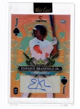 2024 Wild Card Enrique Bradfield Jr. Autograph Auto Baseball Card 2/5
