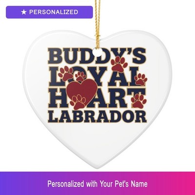 Custom Labrador Lab Christmas Holiday Xmas Ornament Personalized Easter Gift