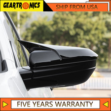 For Honda Civic Ox Horn Glossy Black 2016-21 Rear View Mirror Cover Cap Trim Us