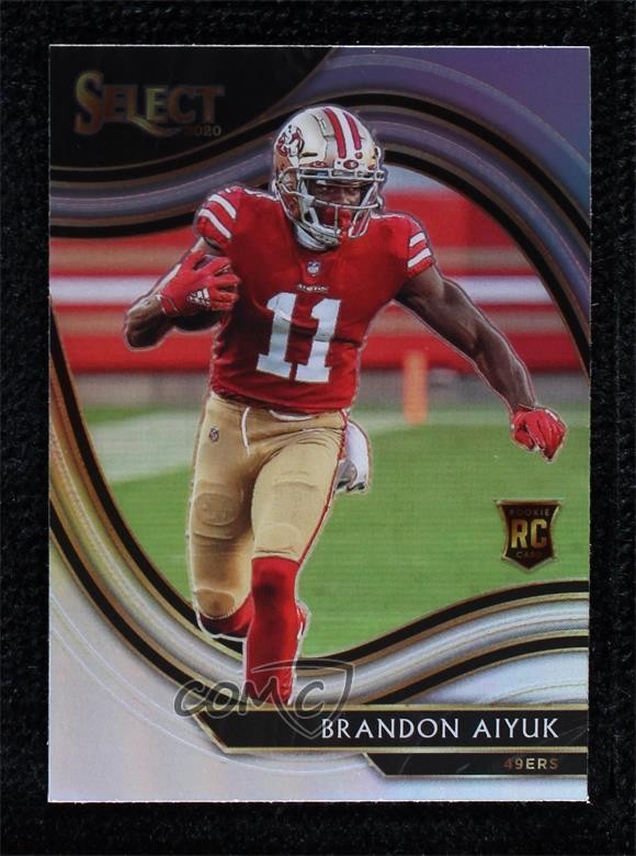 2020 Panini Select Field Level Silver Prizm Brandon Aiyuk #366 Rookie RC 0p92