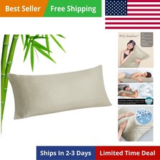 Body Pillow Cover, Rayon Made from Bamboo, Cooling Body Pillow Pillowcase for...
