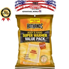 Hothands Body & Hand Super Warmers - Long Lasting Natural Odorless Air Activated