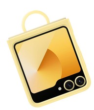 For Galaxy Z Flip 6 Silicone Phone Case, Protective Cover with Built-in US