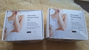 2x wearable Automatic breast pumps Hands Free Baby Feeding Aid S9