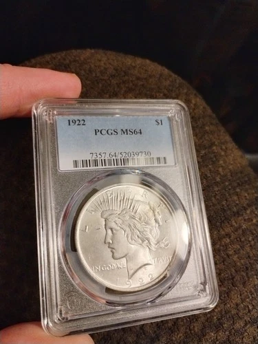 1922 Peace Silver Dollar PCGS MS64 S$1 Philadelphia Minted