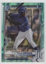 2021 Bowman Draft Chrome Aqua Lava Refractor 111/199 Ryan Spikes #BDC-63 0he2