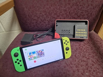 Nintendo Switch OLED Game Console HEG-001 Mario Red Edition W/Charging Block