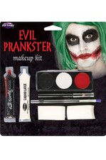Evil Prankster Joker Clown Face Paint Makeup Kit
