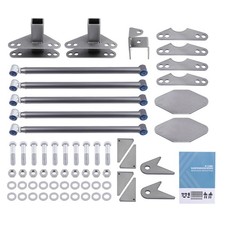Weld-on Parallel 4 Link Suspension Kit For Rat Car Air Ride 24 Pan Hard Bar