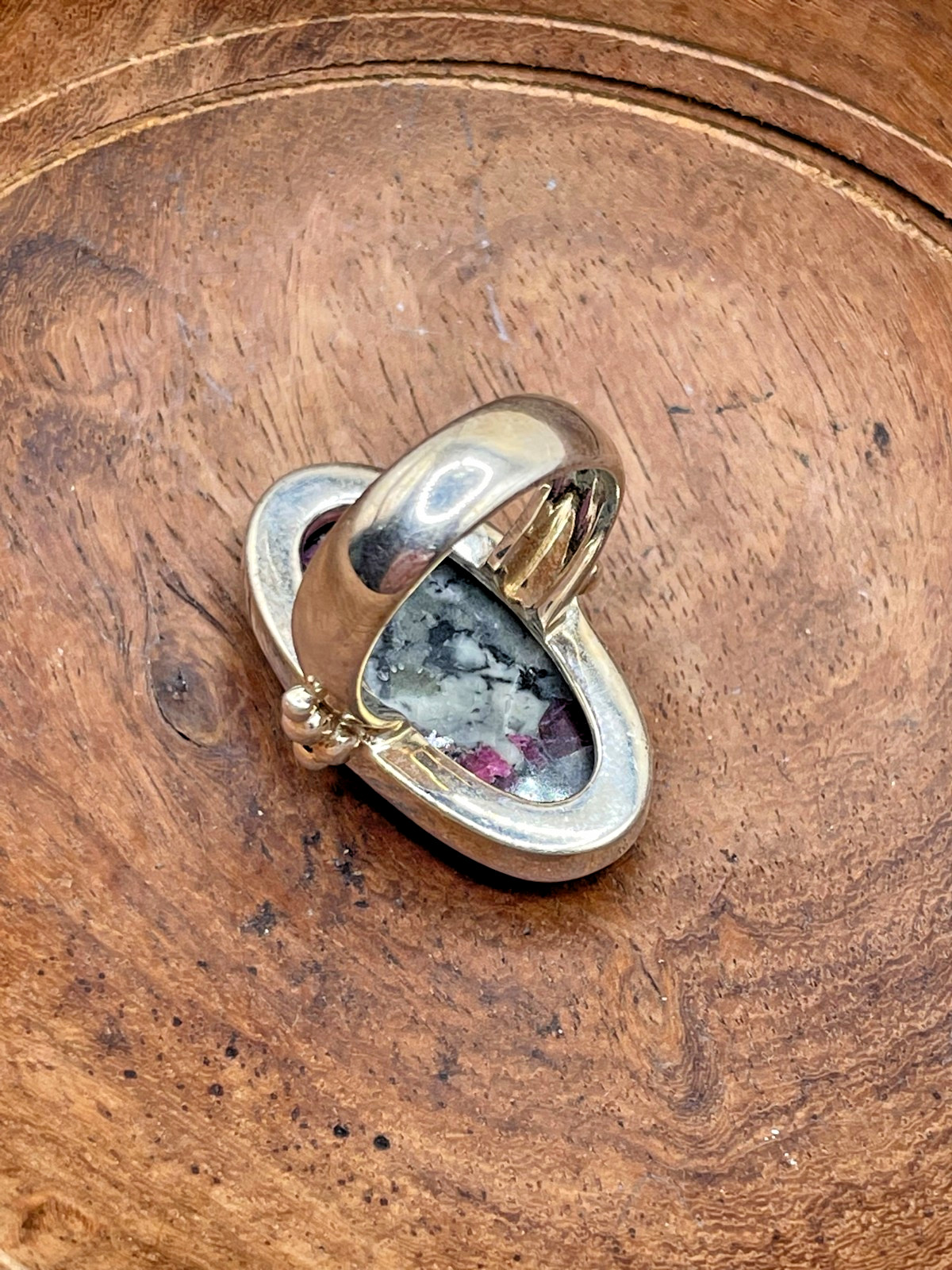 Huge Ruby in Zoisite Sterling Silver Ring Sz 8.25… - image 6