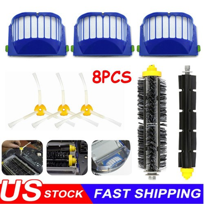 #ad Replacement Parts Kit For iRobot Roomba 600 Series Vacuum Filter Brush Cleaner $9.99