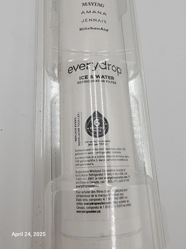 Everydrop #6 Ice Water Refrigerator Filter White Maytag EDR6D1 Whirlpool Etc New - Image 3 of 4