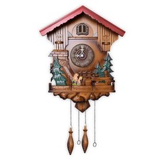 Kendal Cuckoo Clock Pendulum Quartz Wall Clock Black Forest House Home Decor ...