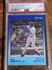1989 STAR GRIFFEY JR. #10 KEN GRIFFEY JR. RC MARINERS WHITE BACK  - PSA 9 ROOKIE
