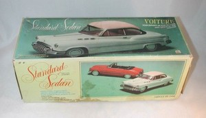 Vintage 1950s Buick Standard Sedan Friction Toy w/ Sound Effect In Original Box