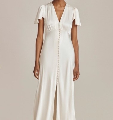 Women's Ghost Delphine Dress Ivory Size S Women's Ghost Delphine Dress Ivory Size S
