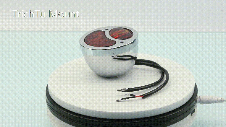 Luz trasera de freno retro de doble lámpara cromada para Ford modelo A/AA 1928-1931 personalizada Foto 3 de 4