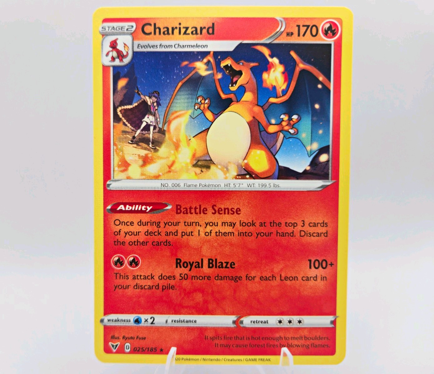 Charizard 025/185 Swsh04: Vivid Voltage Regular Near Mint